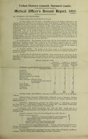 view [Report 1919] / Medical Officer of Health, Barnard Castle Local Board U.D.C.