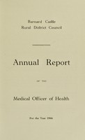 view [Report 1946] / Medical Officer of Health, Barnard Castle R.D.C.