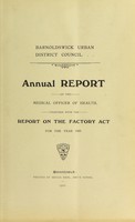view [Report 1909] / Medical Officer of Health, Barnoldswick U.D.C.