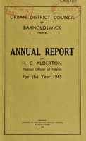 view [Report 1945] / Medical Officer of Health, Barnoldswick U.D.C.