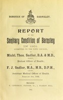 view [Report 1901] / Medical Officer of Health, Barnsley County Borough.