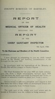 view [Report 1925] / Medical Officer of Health, Barnsley County Borough.