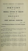 view [Report 1926] / Medical Officer of Health, Barnsley County Borough.