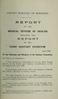 view [Report 1928] / Medical Officer of Health, Barnsley County Borough.