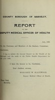 view [Report 1935] / Medical Officer of Health, Barnsley County Borough.