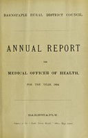 view [Report 1894] / Medical Officer of Health, Barnstaple (Union) R.D.C.