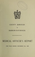 view [Report 1925] / Medical Officer of Health, Barrow-in-Furness County Borough.