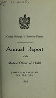 view [Report 1954] / Medical Officer of Health, Barrow-in-Furness County Borough.