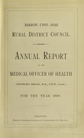 view [Report 1899] / Medical Officer of Health, Barrow-upon-Soar R.D.C.