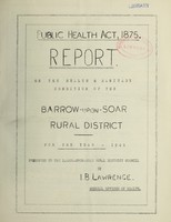 view [Report 1941] / Medical Officer of Health, Barrow-upon-Soar R.D.C.