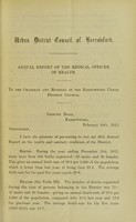 view [Report 1912] / Medical Officer of Health, Barrowford U.D.C.