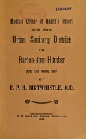 view [Report 1937] / Medical Officer of Health, Barton-upon-Humber U.D.C.