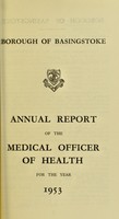 view [Report 1953] / Medical Officer of Health, Basingstoke Borough.