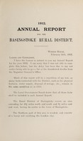 view [Report 1912] / Medical Officer of Health, Basingstoke R.D.C.