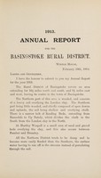 view [Report 1913] / Medical Officer of Health, Basingstoke R.D.C.