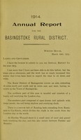 view [Report 1914] / Medical Officer of Health, Basingstoke R.D.C.