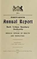 view [Report 1911] / Medical Officer of Health, Bath City & County Borough.