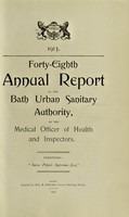 view [Report 1913] / Medical Officer of Health, Bath City & County Borough.