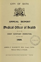 view [Report 1929] / Medical Officer of Health, Bath City & County Borough.