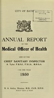 view [Report 1950] / Medical Officer of Health, Bath City & County Borough.