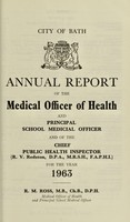 view [Report 1963] / Medical Officer of Health, Bath City & County Borough.