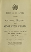 view [Report 1919] / Medical Officer of Health, Batley Borough.