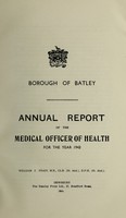 view [Report 1943] / Medical Officer of Health, Batley Borough.