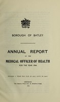 view [Report 1944] / Medical Officer of Health, Batley Borough.