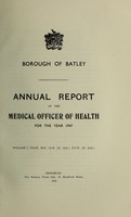 view [Report 1947] / Medical Officer of Health, Batley Borough.