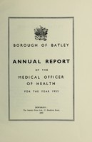 view [Report 1953] / Medical Officer of Health, Batley Borough.