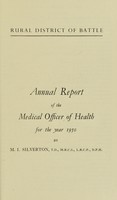 view [Report 1950] / Medical Officer of Health, Battle R.D.C.