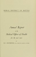 view [Report 1951] / Medical Officer of Health, Battle R.D.C.