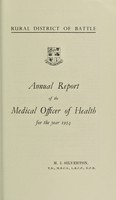 view [Report 1954] / Medical Officer of Health, Battle R.D.C.