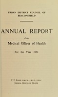 view [Report 1954] / Medical Officer of Health, Beaconsfield U.D.C.