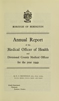 view [Report 1949] / Medical Officer of Health, Bebington Borough.