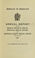 view [Report 1954] / Medical Officer of Health, Bebington Borough.