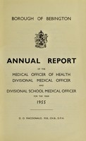 view [Report 1955] / Medical Officer of Health, Bebington Borough.