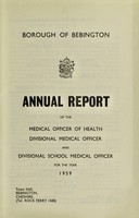 view [Report 1959] / Medical Officer of Health, Bebington Borough.