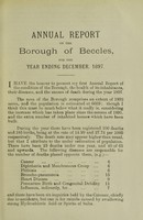 view [Report 1897] / Medical Officer of Health, Beccles Borough.