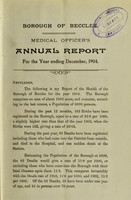 view [Report 1904] / Medical Officer of Health, Beccles Borough.