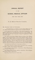 view [Report 1920] / School Medical Officer of Health, Bedford Borough.