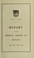 view [Report 1922] / Medical Officer of Health, Bedford Borough.