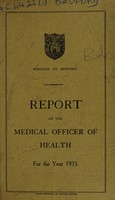 view [Report 1933] / Medical Officer of Health, Bedford Borough.