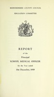 view [Report 1959] / School Medical Officer of Health, Bedfordshire County Council.