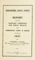 view [Report 1937] / Medical Officer of Health, Bedfordshire County Council (County of Bedford).