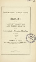 view [Report 1942] / Medical Officer of Health, Bedfordshire County Council (County of Bedford).