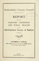 view [Report 1946] / Medical Officer of Health, Bedfordshire County Council (County of Bedford).