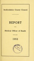 view [Report 1952] / Medical Officer of Health, Bedfordshire County Council (County of Bedford).