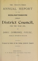 view [Report 1896] / Medical Officer of Health, Bedlingtonshire U.D.C.