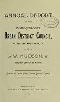 view [Report 1928] / Medical Officer of Health, Bedlingtonshire U.D.C.